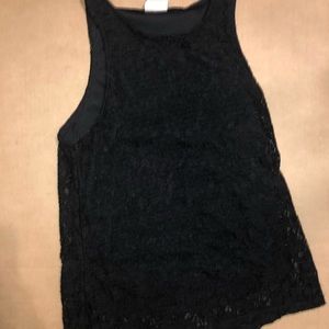 Black lace tank top